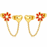 Rosa Double Chain Earrings
