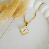 Lucky Clover Letters Necklace