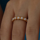 Pearl Halo Ring
