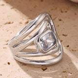 Hugged by a Heart Adjustable Ring