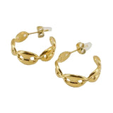 Chain Half Hoop Earrings