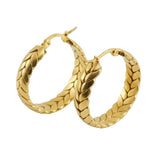 Weave Hoop Earrings