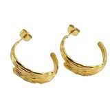 Coil Half Hoop Earrings