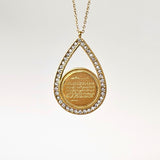Teardrop Ayatul Kursi Necklace
