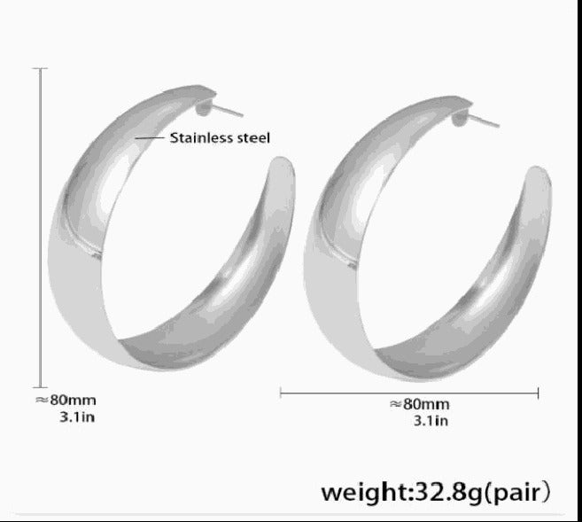 Falak Oversized Hoops
