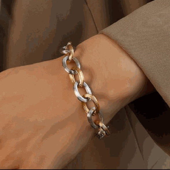 Ganga-Jamni Chain Bracelet