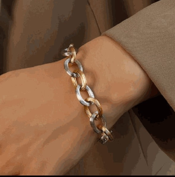 Ganga-Jamni Chain Bracelet